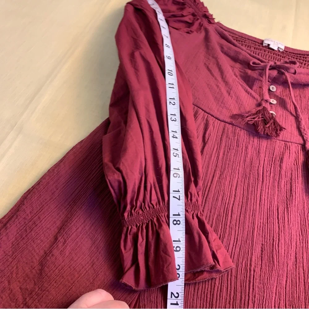 Chelsea & Violet Red Ribbed Ruffled Sundress - Picture 7 of 10